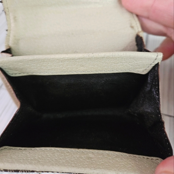 Gucci Vintage GG Monogram Snap Wallet with Coin Pouch in Canvas and Leather - Picture 7 of 10